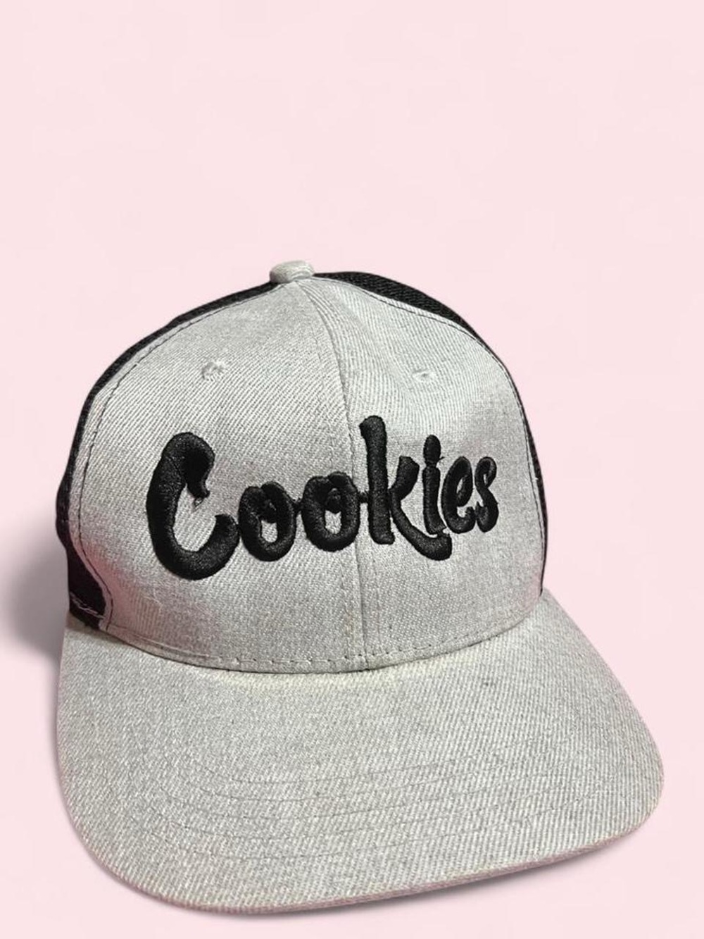 Cookies Unisex Embroidered Gray Snapback Hat